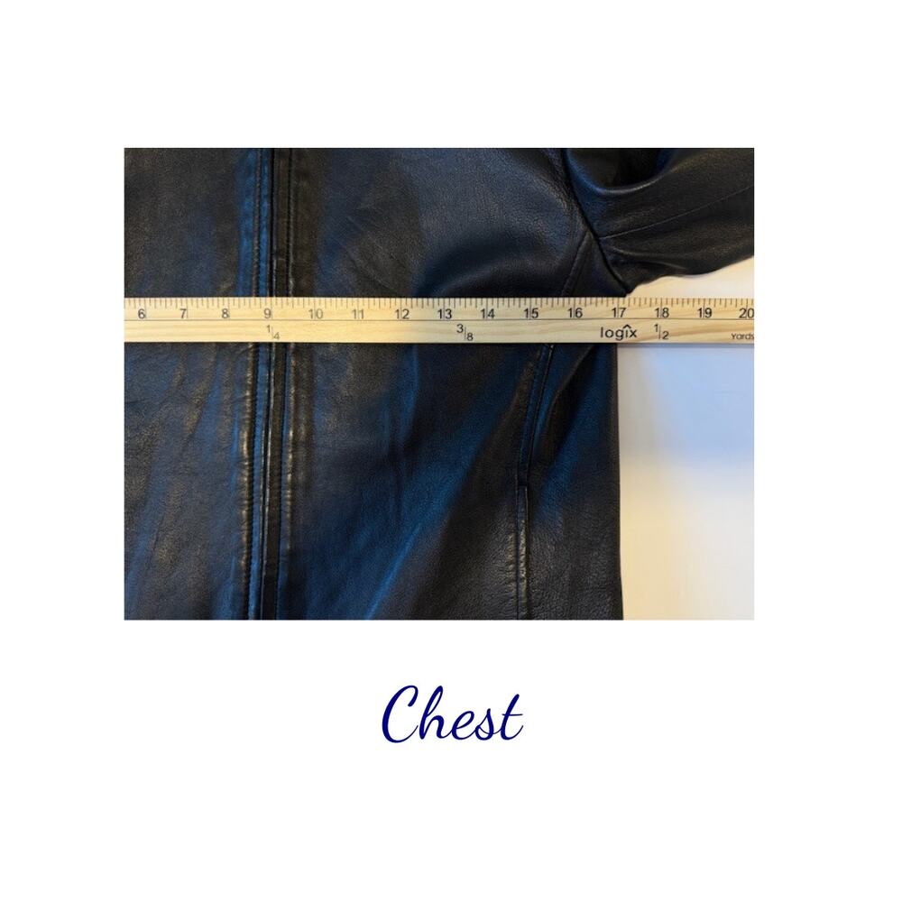 Whet Blu Black Leather Jacket Women’s Medium | Classic Stylish Outerwear - Picture 11 of 13